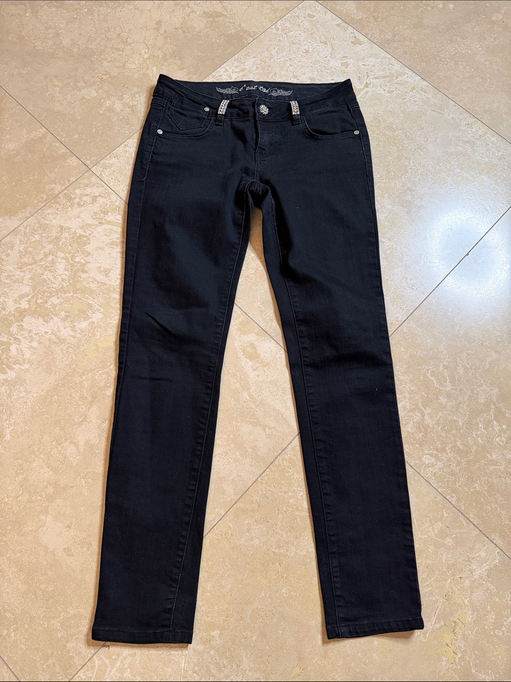 💕Black Women's Slim Straight Jeans💕